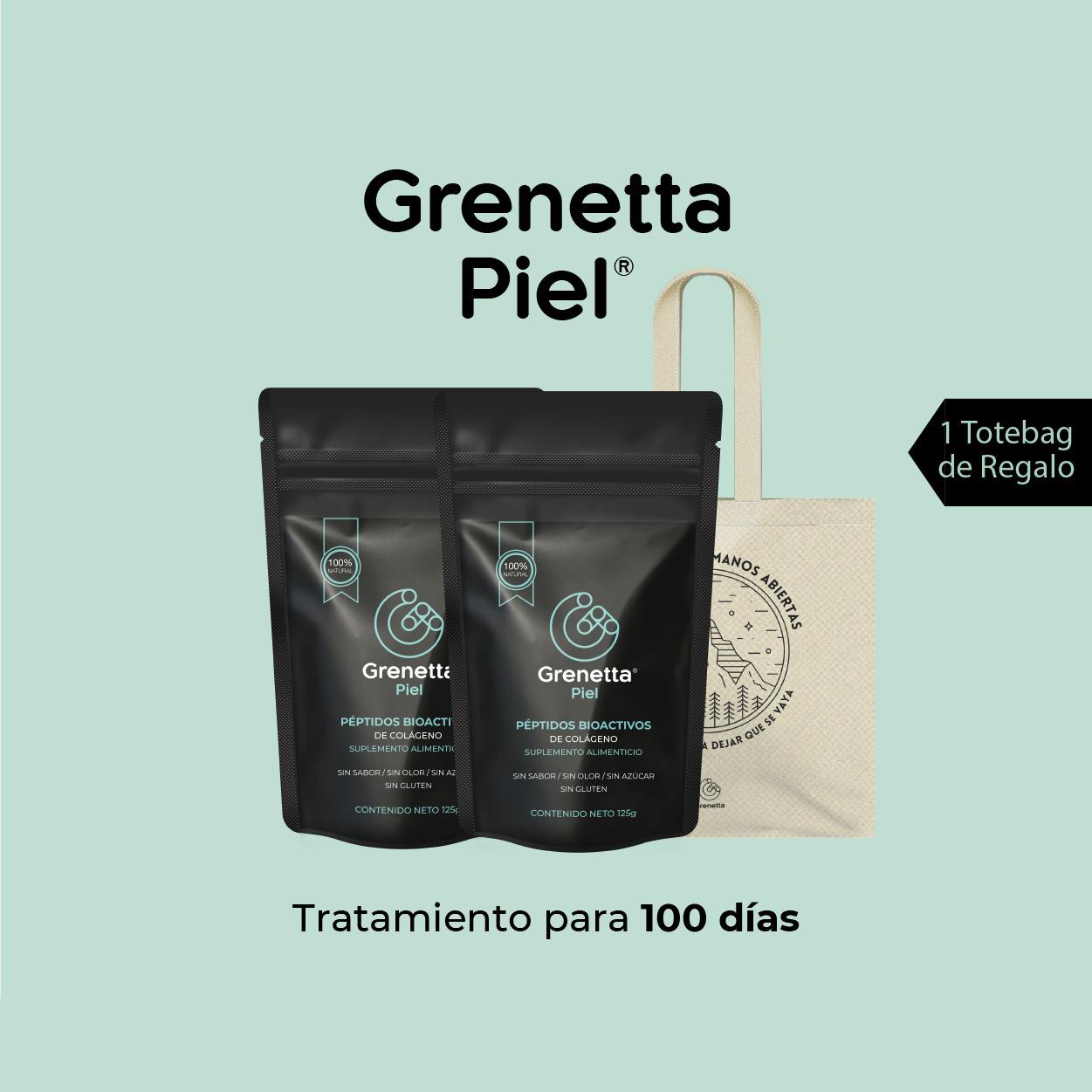 2 bolsas de Grenetta Piel + 1 tote bag de regalo (100 días)